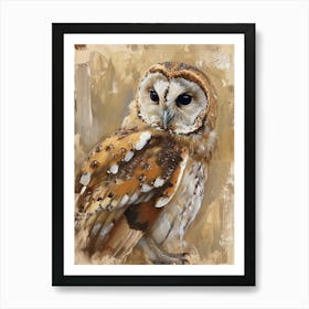 Australian Masked Owl Painting 7 Art Print