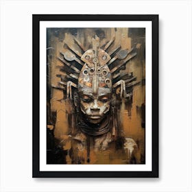 African Head 6 Art Print