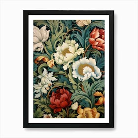 Floral Wallpaper 272 Art Print