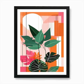 Abstract boho art Art Print