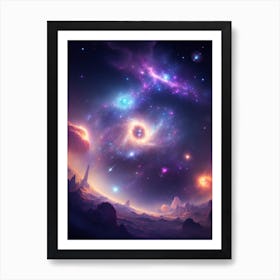 Galaxy Hd Wallpaper Art Print
