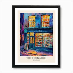 Edinburgh Book Nook Bookshop 1 Poster Art Print