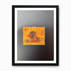 Welsh Postage Stamp Art Print