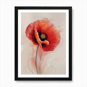 Poppy Canvas Print Art Print