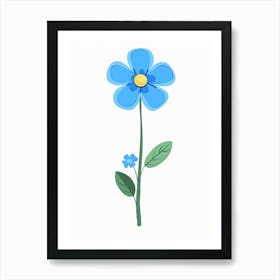 Forget Me Not Flower Art Print