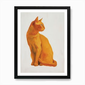 Chartreux Cat Painting 1 Art Print