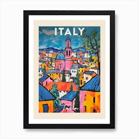 Turin Italy 2 Fauvist Painting Travel Poster Art Print