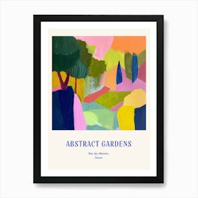 Colourful Gardens Bois Des Moutiers France 2 Blue Poster Art Print