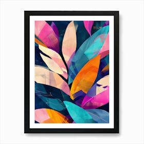 Abstract Leaves 32 Art Print