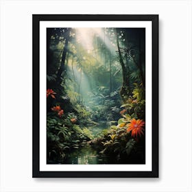 Jungle Painting Poster Art Print