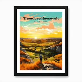 Theodore Roosevelt National Park Tranquil Travel Art Art Print