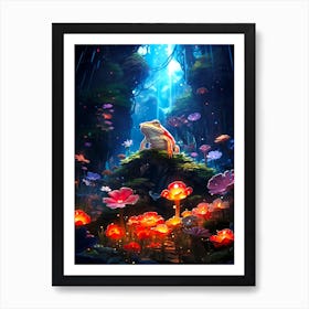 Frog In The Forest Art Print