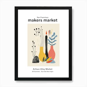 San Francisco Artisan Alley Market 1 Art Print