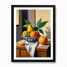 Fruit In A Bowl Art Print