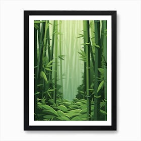 Green Forest Nature - Landscape Art Print