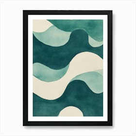 Abstract Wave Painting Art Print