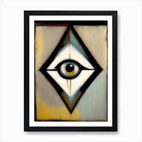 Abstract Expression, Symbol, Third Eye Rothko Neutral Art Print