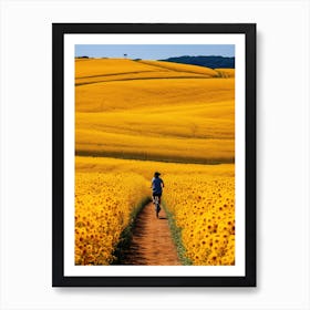 Sunflower Field 1 Art Print