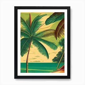 Guna Yala Panama Vintage Sketch Tropical Destination Art Print