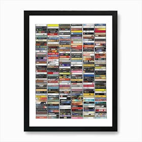 Ultimate 2000s Music Collection - Vintage Cassette Print Art Print