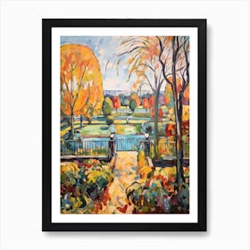 Autumn Gardens Painting Gardens Of The Palace Of Versailles Art Print