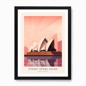 The Sydney Opera House Australia Travel Poster Art Print