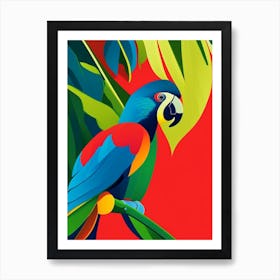 Parrot Pop Matisse Bird Art Print