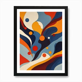 Abstract Painting Waves of Emotion Art Print