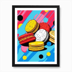 Cartoon Pop Art Macaron Art Print