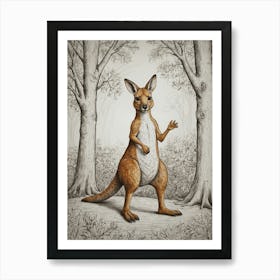 Kangaroo 12 Art Print