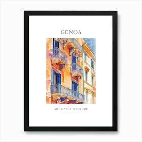 Genoa Travel And Architecture Poster 2 Art Print