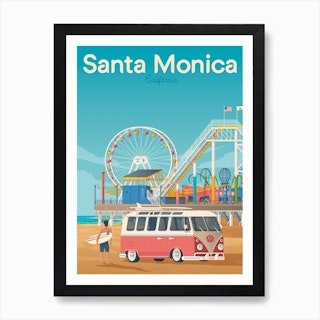 Santa Monica California Art Print