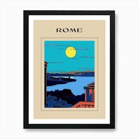 Minimal Design Style Of Rome, Italy 1 Poster Art Print