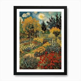 Garden At Night art print 2 Art Print