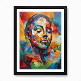 Woman'S Face 2 Art Print