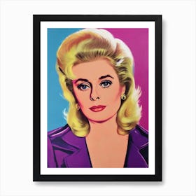 Catherine Deneuve Pop Movies Art Movies Art Print