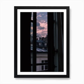 Paris Sunset VII Art Print