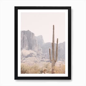 Superstition Mountain Cactus Art Print