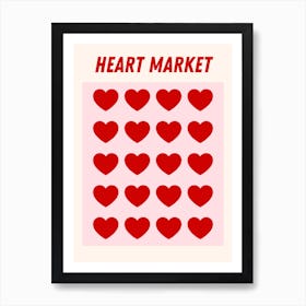 Heart Market Art Print