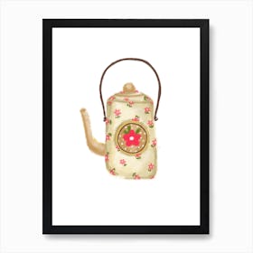 Retro Kitchen Kettle Art Print