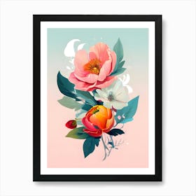 Peonies 17 Art Print