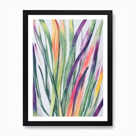 Scallions Marker vegetable Art Print