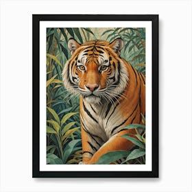 Tiger In The Jungle Art Print