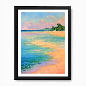 Radhanagar Beach 2 Andaman Islands India Monet Style Art Print