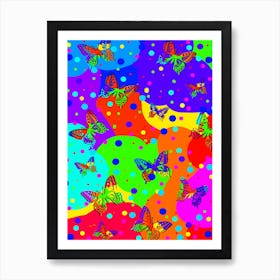 Bright Butterflies Art Print