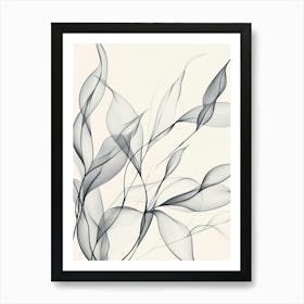 Abstract Leaves Canvas Print 6 Art Print