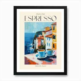 Trieste Espresso Made In Italy 4 Poster Art Print