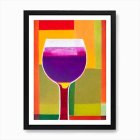 Dirty Shirley Paul Klee Inspired Abstract Cocktail Poster Art Print