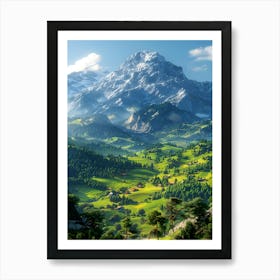 Swiss Alps Art Print