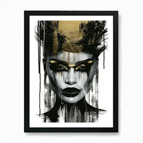 Black And Gold Canvas Print 24 Art Print